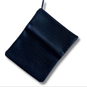 Mini toiletries bag, Cole Haan for American Airlines, Blue & Tan